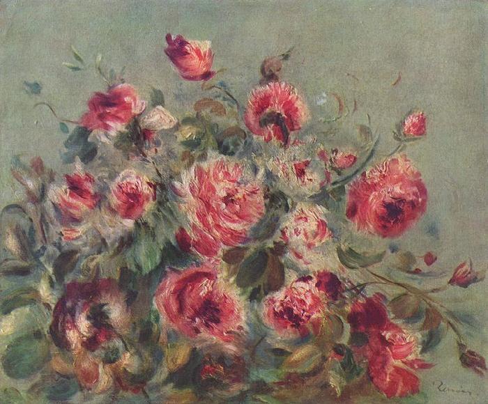 Pierre Auguste Renoir Rosen von Vargemont Norge oil painting art